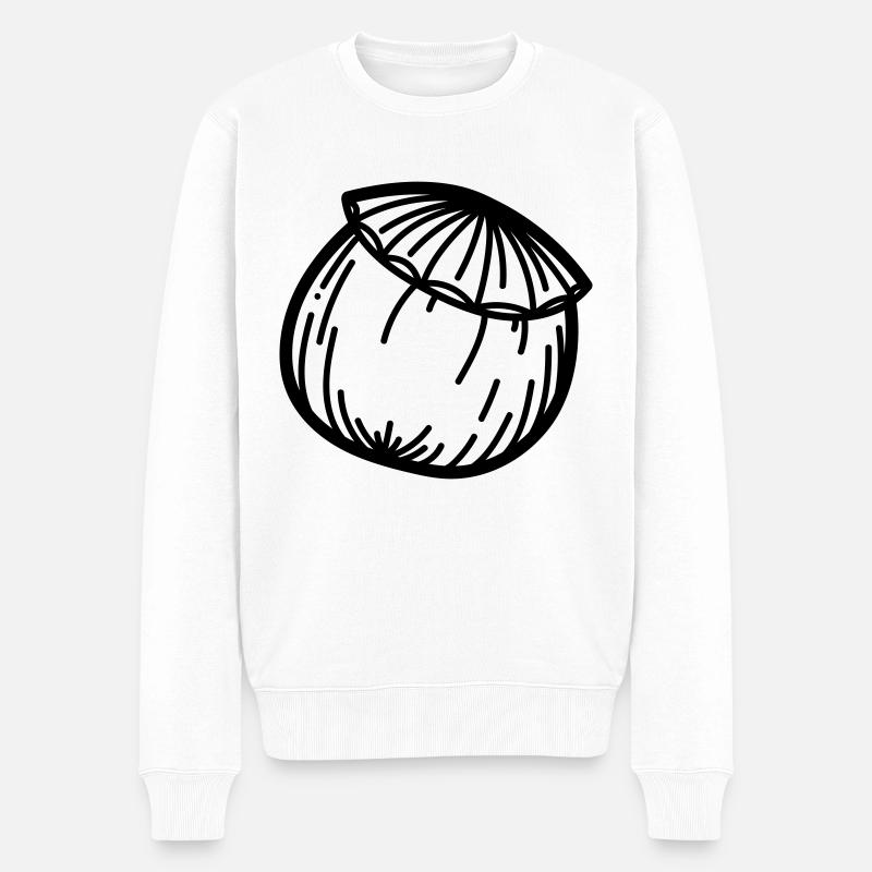 Fleur de pavot - Pull Premium bio Homme - blanc