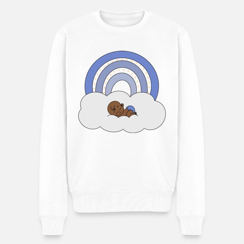 Bébé arc-en-ciel - Pull Premium bio Homme - blanc