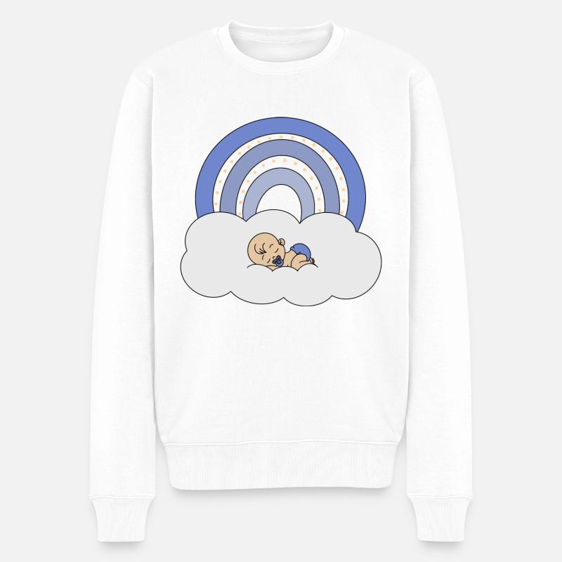 Bébé arc-en-ciel - Pull Premium bio Homme - blanc
