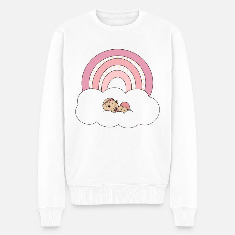 Bébé arc-en-ciel - Pull Premium bio Homme - blanc