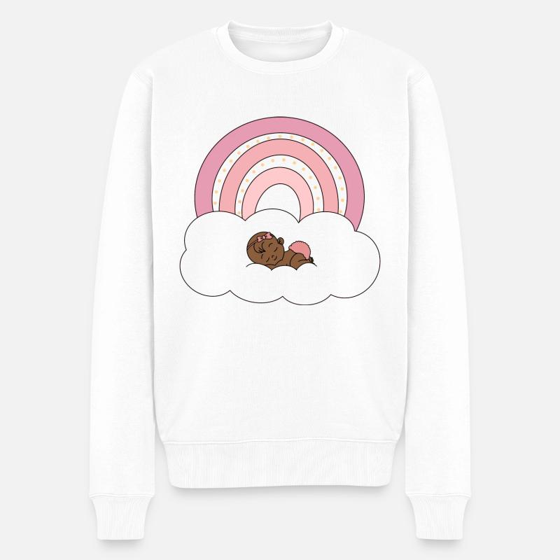 Bébé arc-en-ciel - Pull Premium bio Homme - blanc
