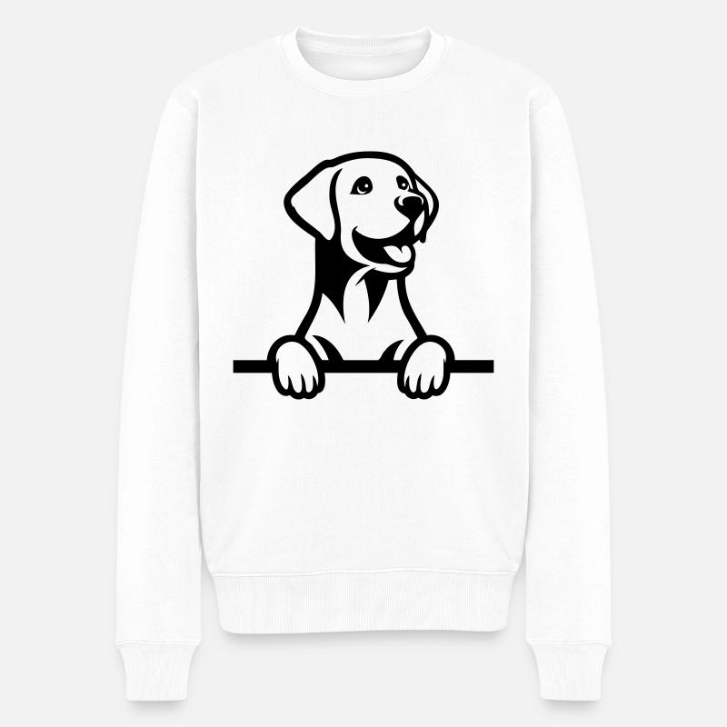 Labrador - Pull Premium bio Homme - blanc