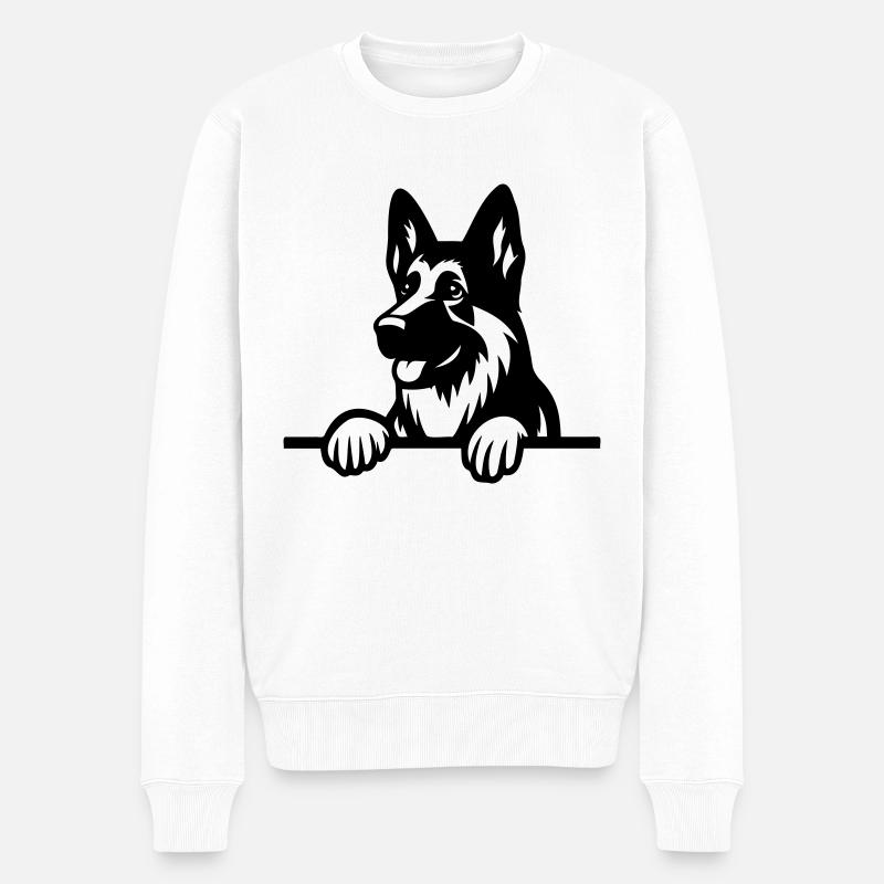 Berger allemand - Pull Premium bio Homme - blanc