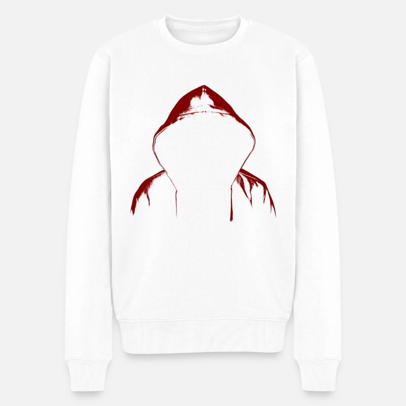 Sweat à capuche Hacker - Pull Premium bio Homme - blanc