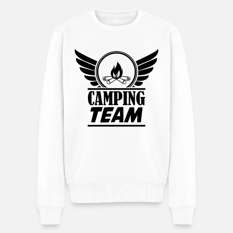 Équipe de camping - Pull Premium bio Homme - blanc