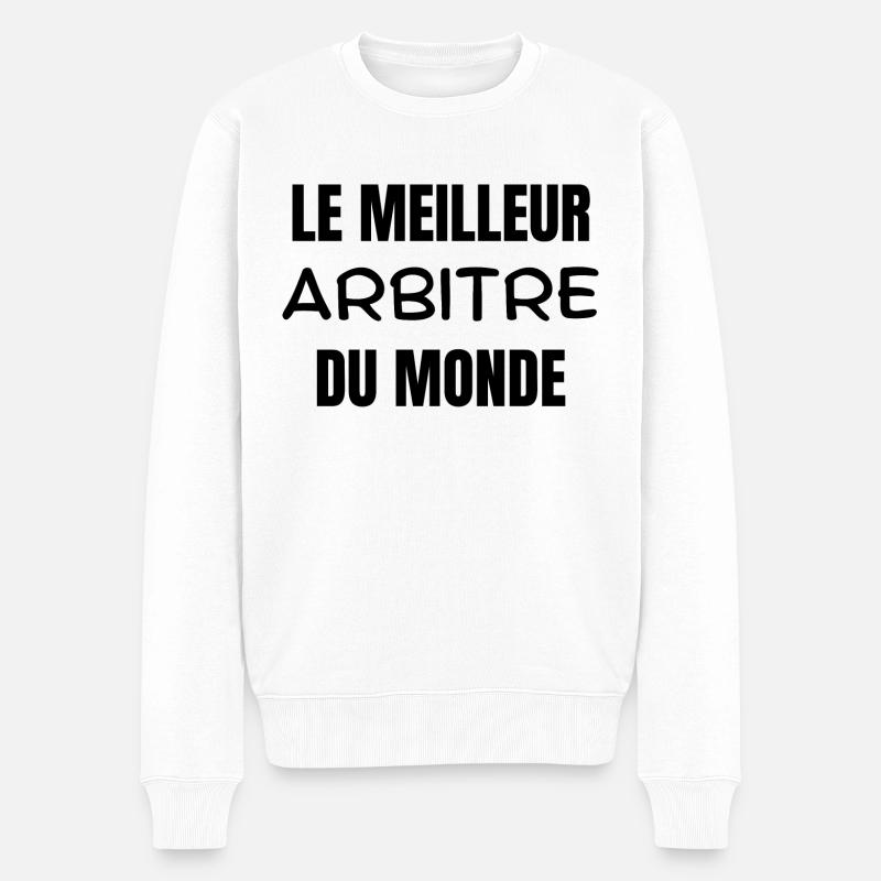 le meilleur arbitre du monde - Pull Premium bio Homme - blanc