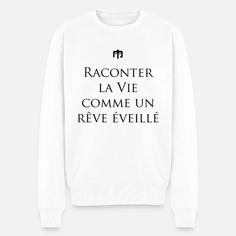 reve - Pull Premium bio Homme - blanc