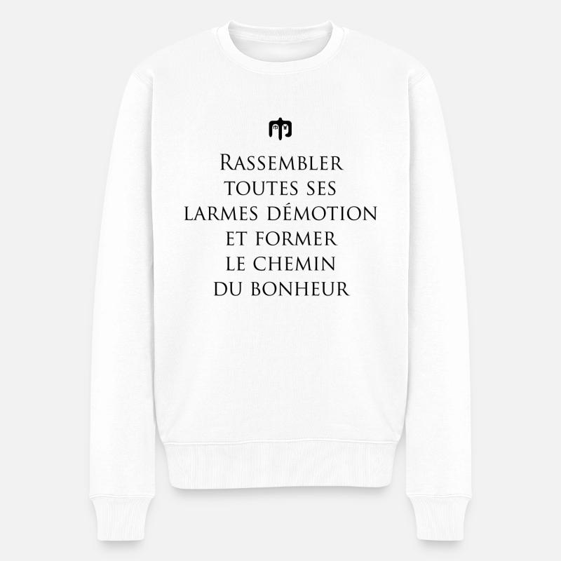 larmes - Pull Premium bio Homme - blanc