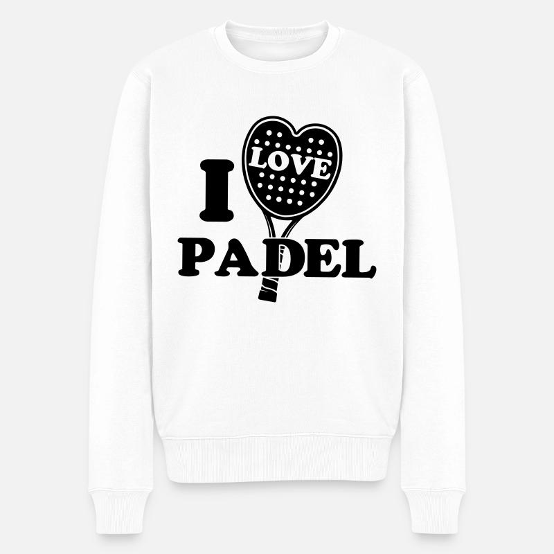 J’adore le padel - Pull Premium bio Homme - blanc