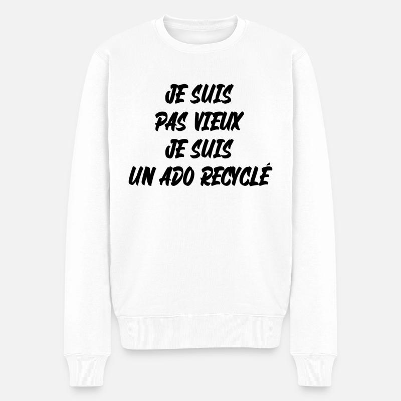 je suis pas vieux - Pull Premium bio Homme - blanc