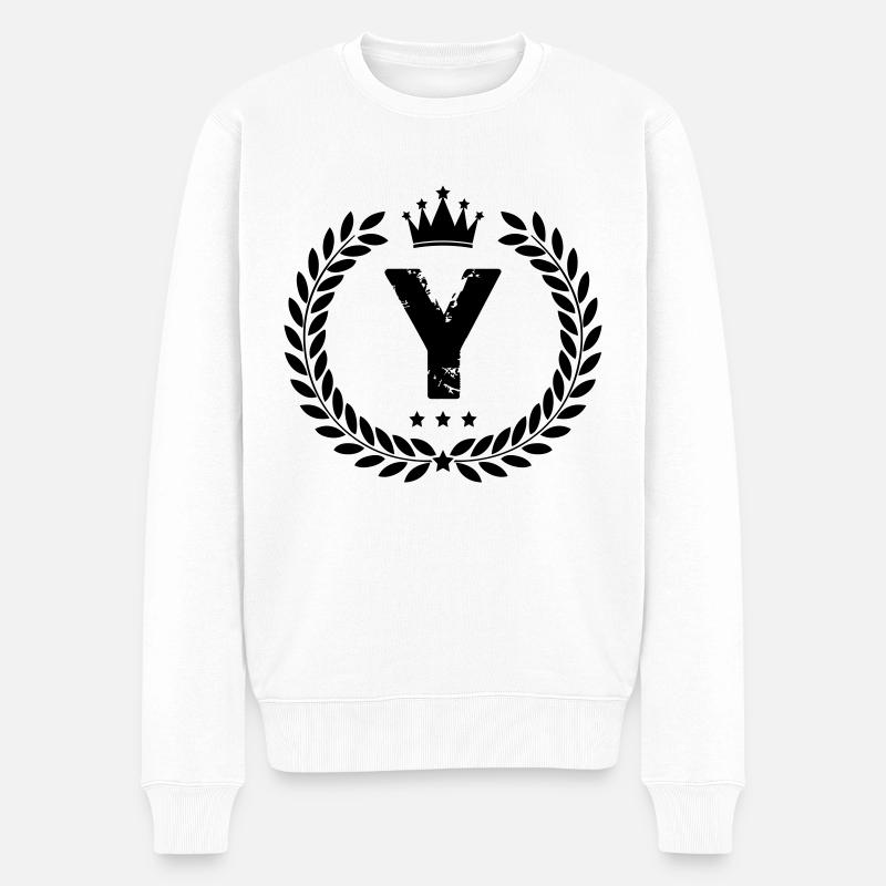 Armoiries - Pull Premium bio Homme - blanc