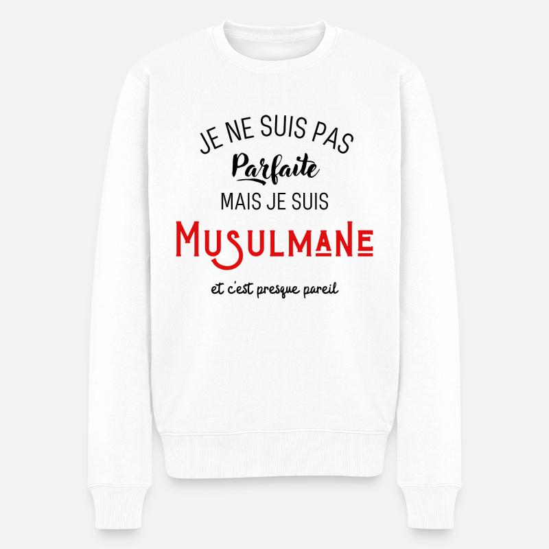 Pas parfaite mais musulmane - Pull Premium bio Homme - blanc