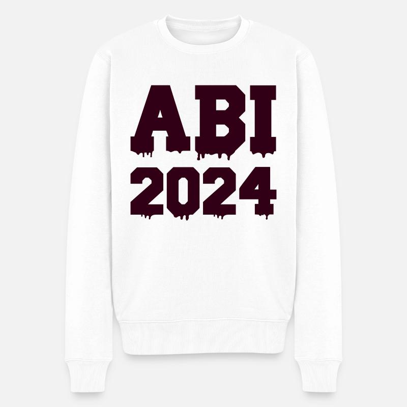 abi 2024 - Männer Premium Bio Pullover - Weiß