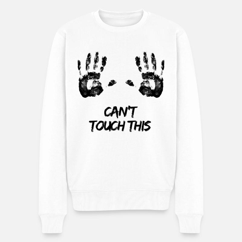 Can’t touch this - Männer Premium Bio Pullover - Weiß