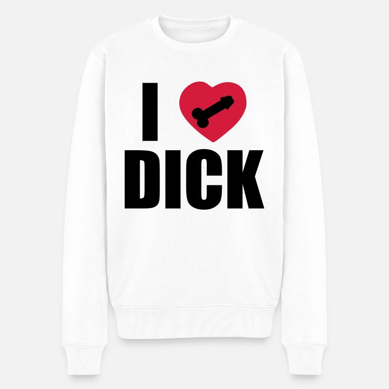 I Love Dick - Pull Premium bio Homme - blanc