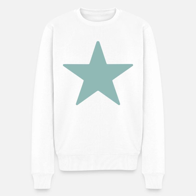 Étoile de cinq points - Pull Premium bio Homme - blanc