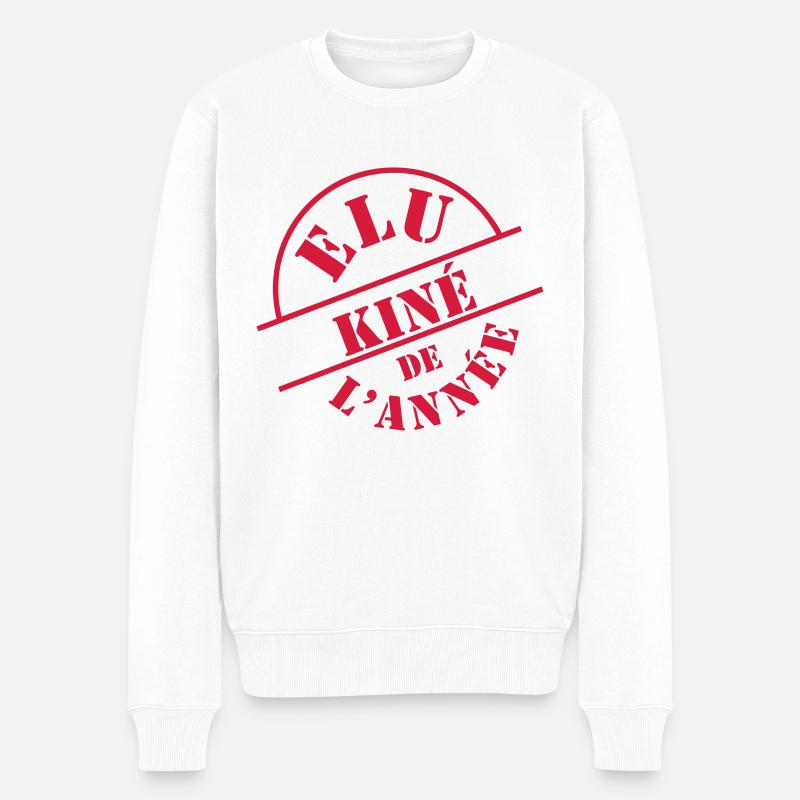 Elu Kiné de l'année - Pull Premium bio Homme - blanc