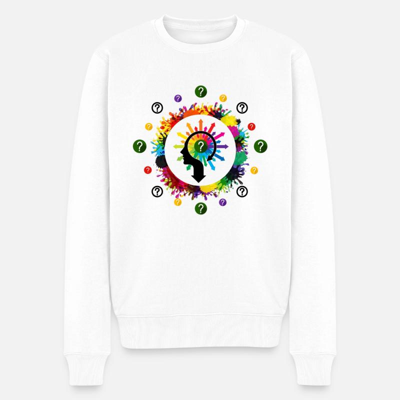 J’aime penser, penser, penser, penser - Pull Premium bio Homme - blanc