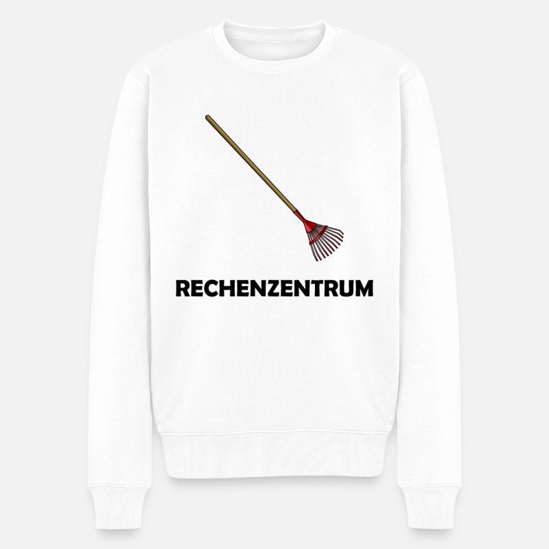 Rechenzentrum Gartenarbeit Hobbygärtner - Männer Premium Bio Pullover - Weiß