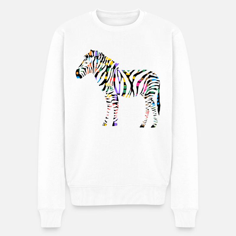 zèbre - Pull Premium bio Homme - blanc