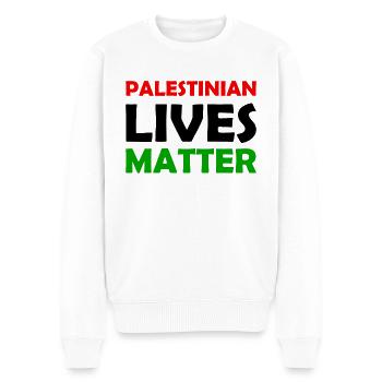 Palestinian Lives Matter - Palestine - Palestina - Men's Premium Organic Jumper - white - Front - Thijin (182cm)