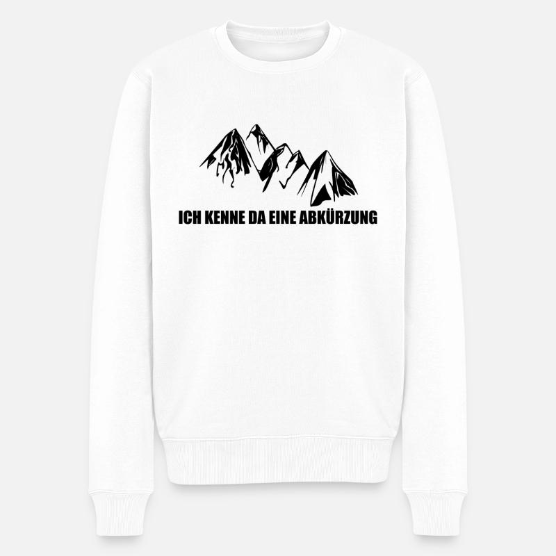 ICH KENNE DA EINE ABKÜRZUNG - Männer Premium Bio Pullover - Weiß