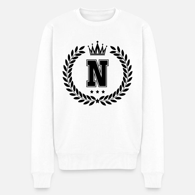 wappen N - Männer Premium Bio Pullover - Weiß