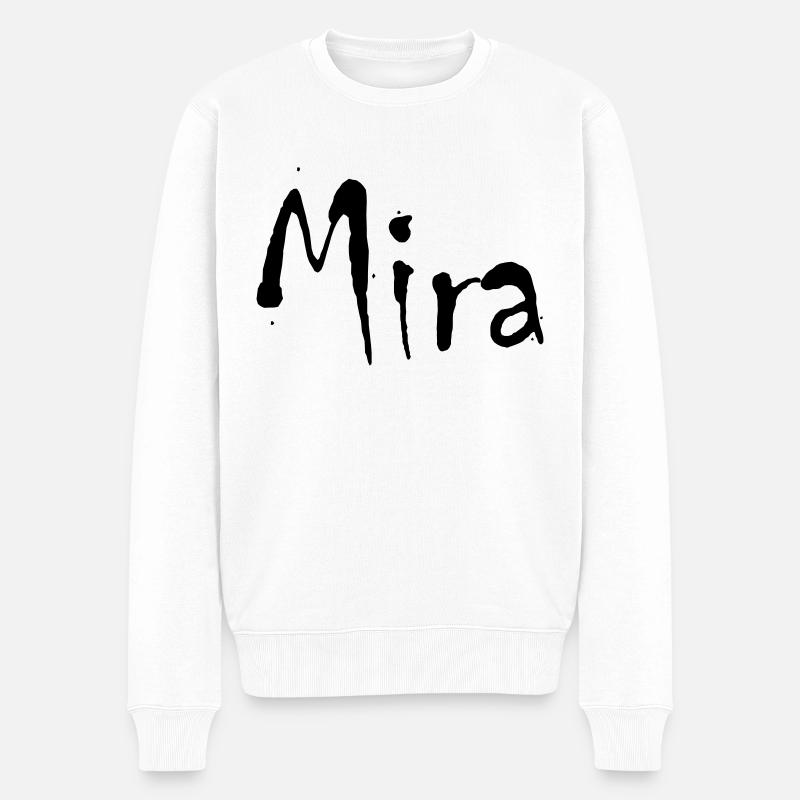mira - Männer Premium Bio Pullover - Weiß