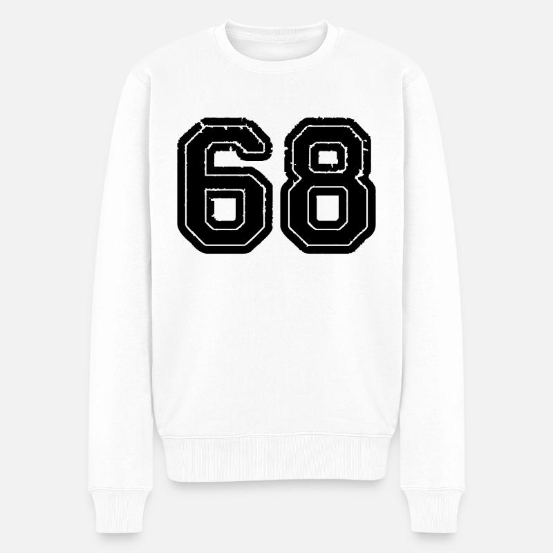 68 - Männer Premium Bio Pullover - Weiß