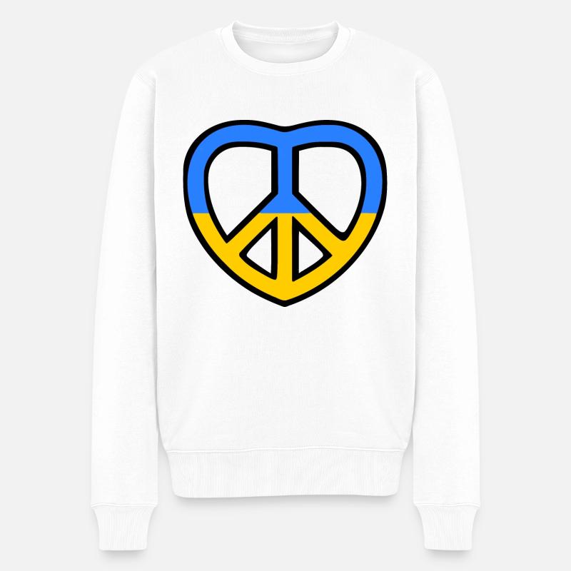 Ukraine - Pull Premium bio Homme - blanc