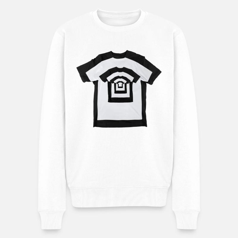 Hypnose Shirt - Männer Premium Bio Pullover - Weiß