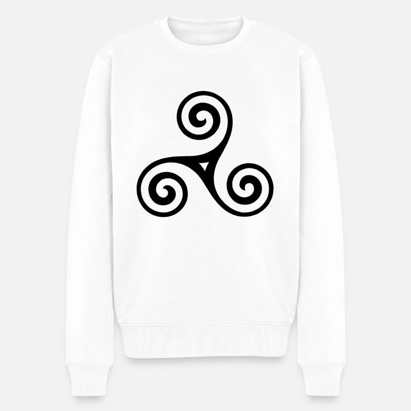 Symbole celtique - Pull Premium bio Homme - blanc