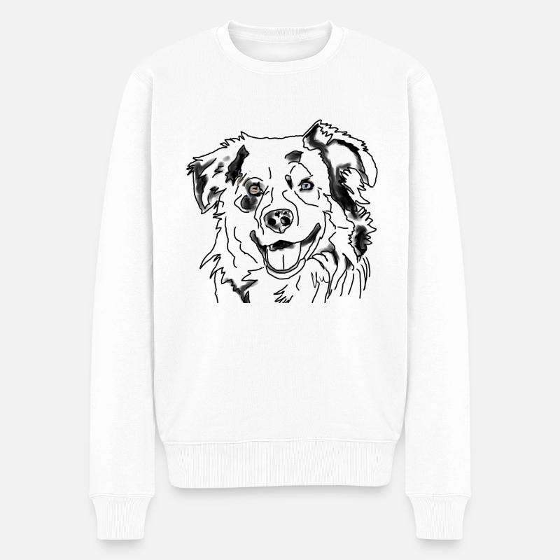 Berger australien - Pull Premium bio Homme - blanc