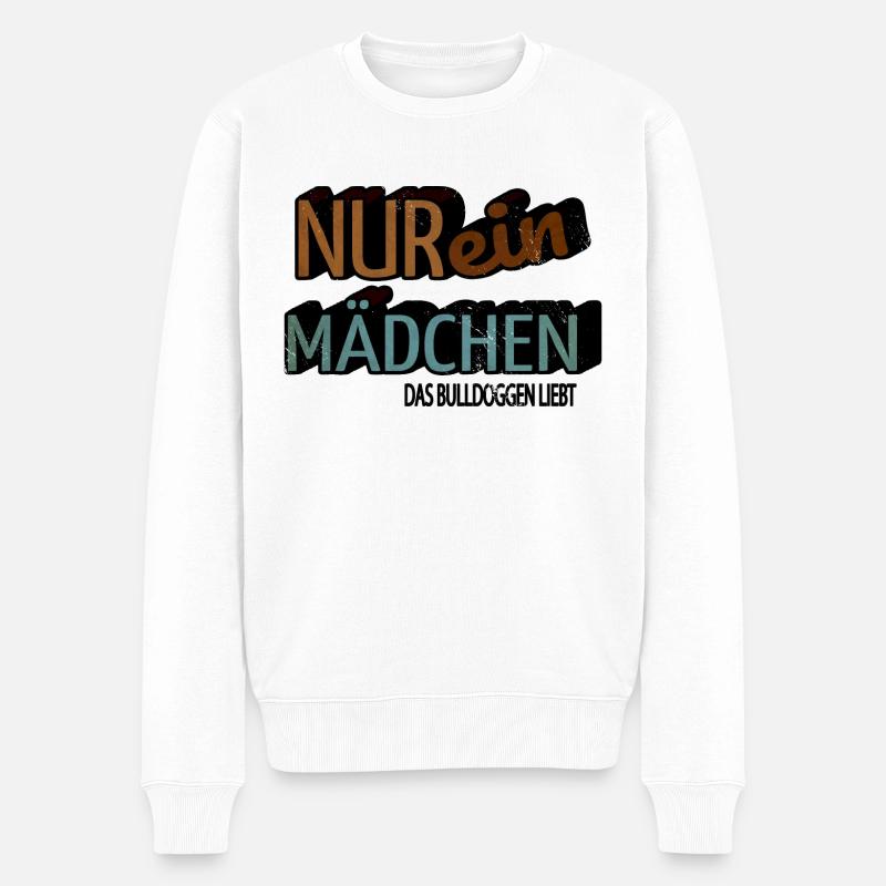 lieben cool statement pfote bachhund terrier - Männer Premium Bio Pullover - Weiß