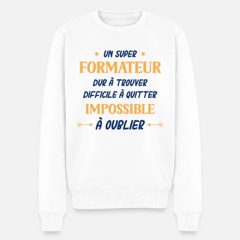Un super formateur dur a trouver - Pull Premium bio Homme - blanc