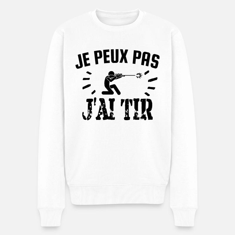 je peux pas j'ai tir - Pull Premium bio Homme - blanc