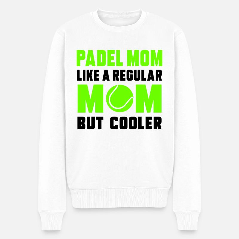 Padel Mom Cooler - Pull Premium bio Homme - blanc