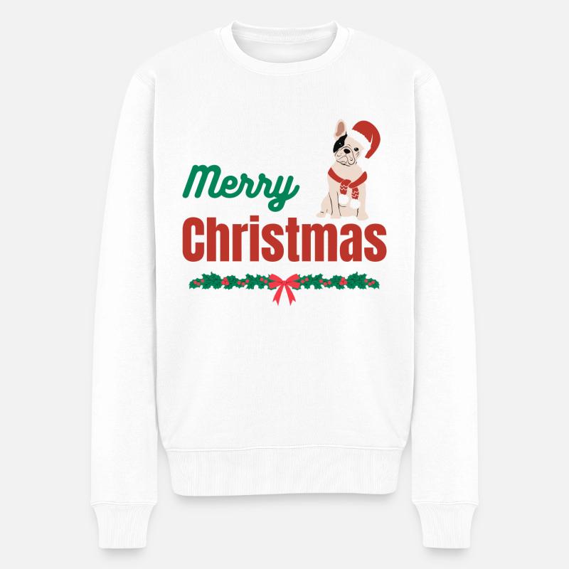 Love Dogs - Christmas Pets Design - Pull Premium bio Homme - blanc