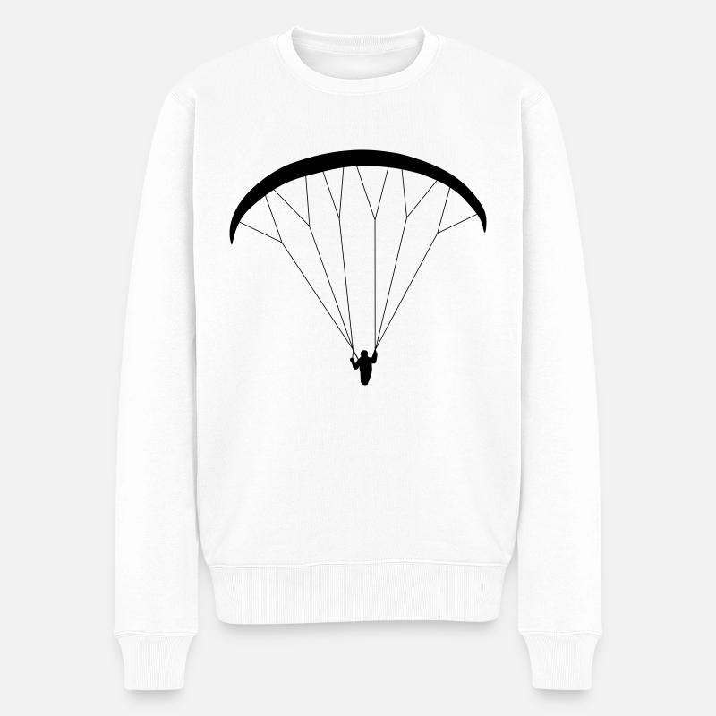 Vols de fond en parapente - Pull Premium bio Homme - blanc