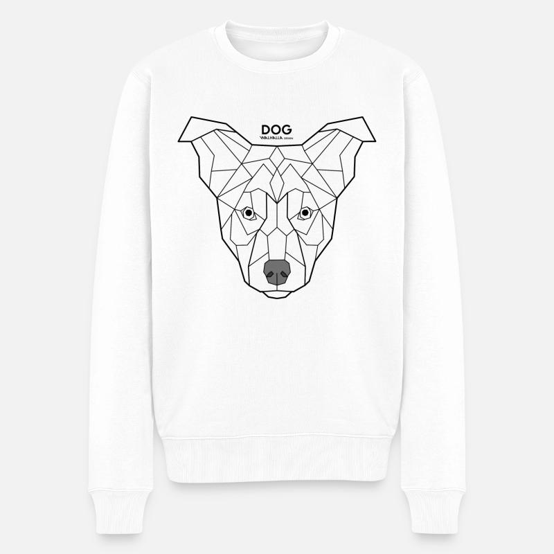 Chien - Pull Premium bio Homme - blanc