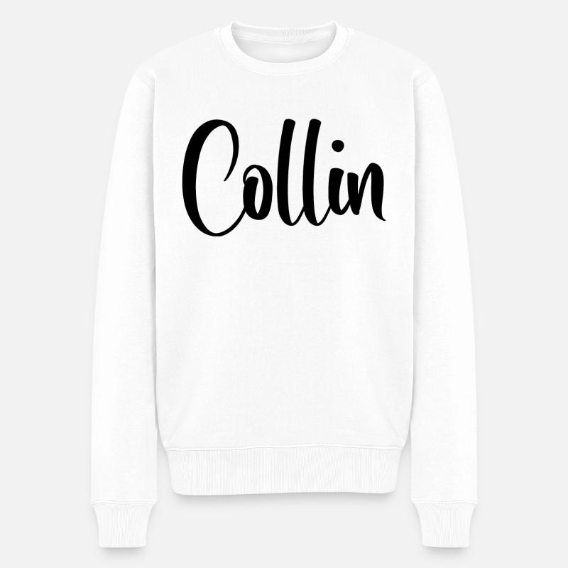Nom - Collin - Pull Premium bio Homme - blanc