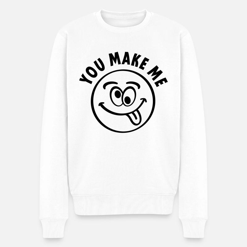 Tu me rends fou - Pull Premium bio Homme - blanc