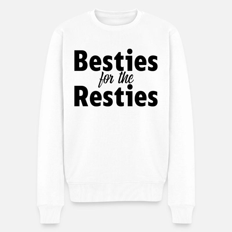 Meilleures amies pour les Resties 3 - Pull Premium bio Homme - blanc
