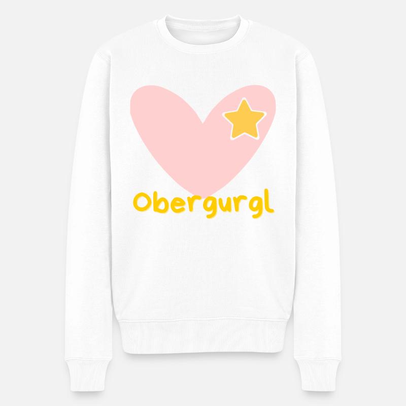 Obergurgl - Alpes - Tyrol - Autriche - Ski - Pull Premium bio Homme - blanc