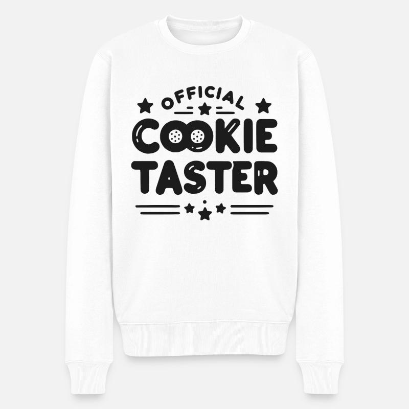 Offizieller Keksverkoster - Männer Premium Bio Pullover - Weiß