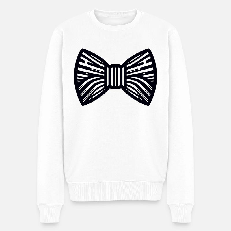 Binden - Männer Premium Bio Pullover - Weiß