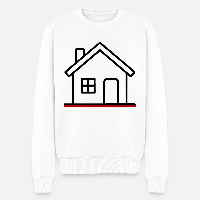 Icône de la maison - Pull Premium bio Homme - blanc