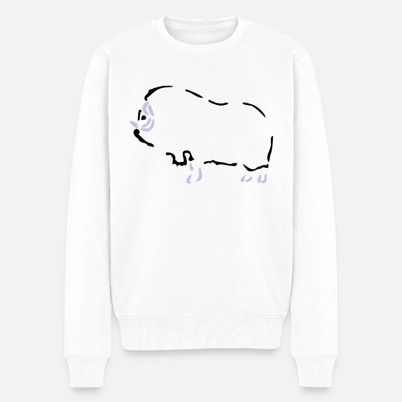 Musk Ox - Scandinavie - Pull Premium bio Homme - blanc