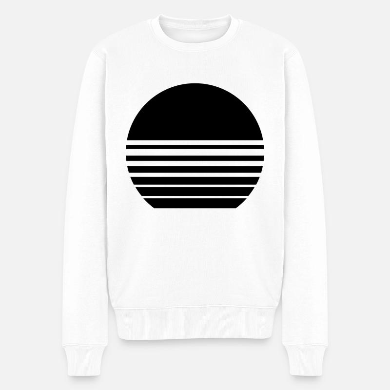 coucher du soleil - Pull Premium bio Homme - blanc