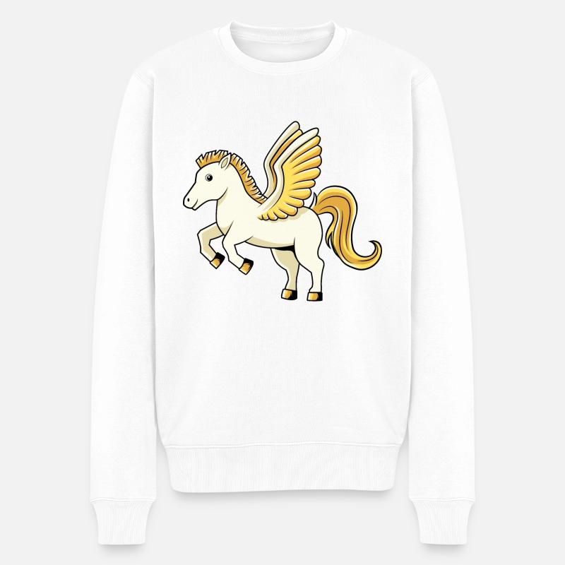 Pégase - Pull Premium bio Homme - blanc